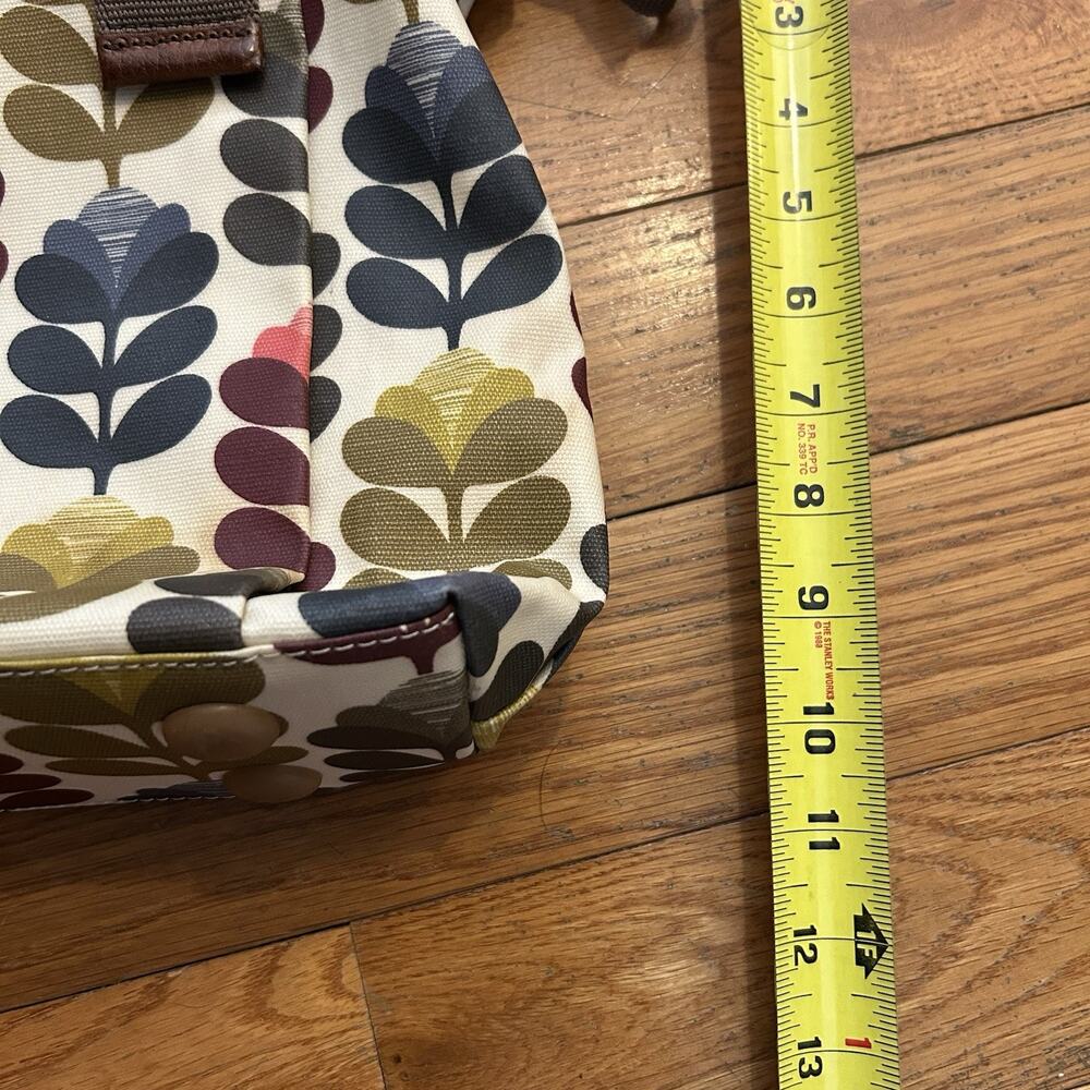 Orla Kiely Etc Floral Stem Print Laminate Canvas Shoulder Purse Bag - Picture 6 of 6